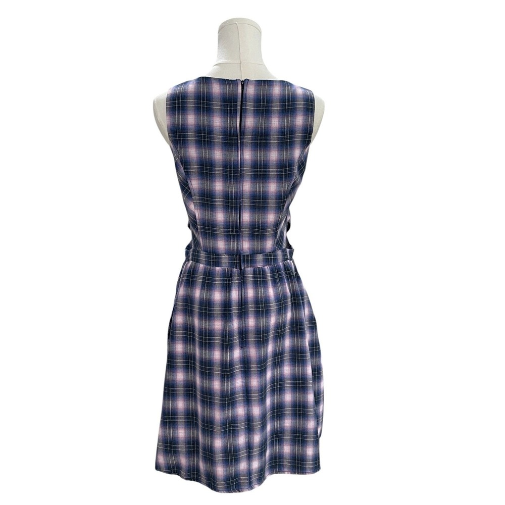 Hot Topic Plaid Cutout Dress Medium Y2K Grunge Punk Alternative Summer Outfit - Picture 6 of 10